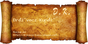 Drávecz Kunó névjegykártya